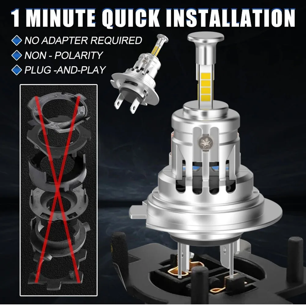 

Canbus Compatible Headlight Car Light Accessory Canbus Compatibility Canbus Headlight Plug-and-Play System Replacement White