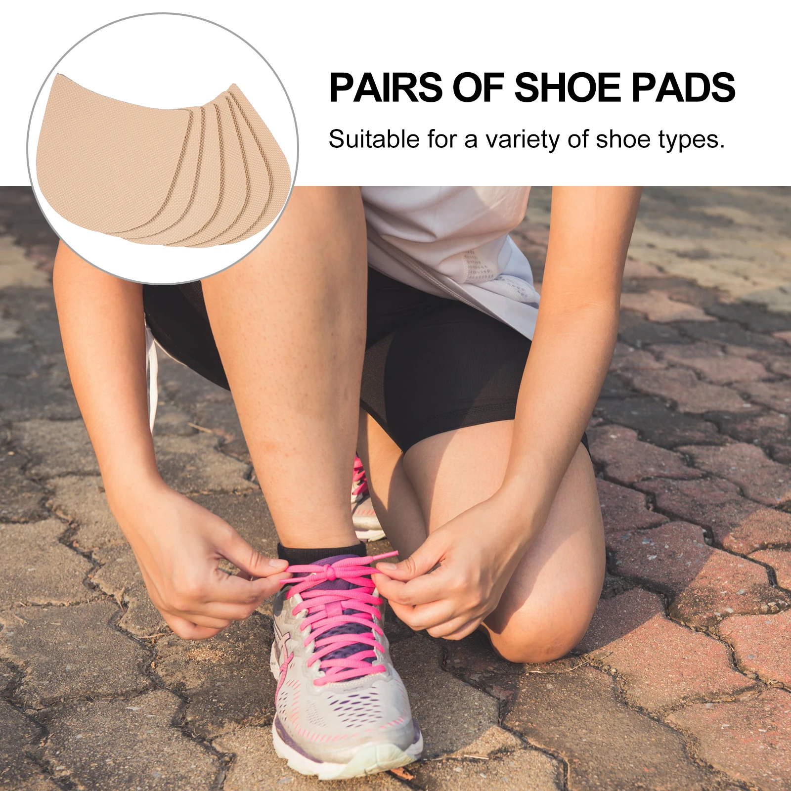 

3 Pairs Anti slip Stickers Shoes Repair Pad Protective Grip Cushion Rubber Sole Pads Long Lasting Use Non Slip