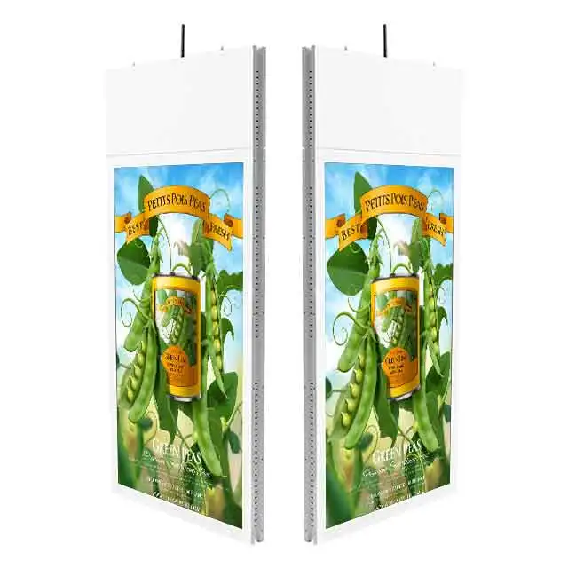 

Ultra-thin Hanging Dual Digital Signage 43 55 49 Inches High-brightness Indoor LCD Advertising Screen