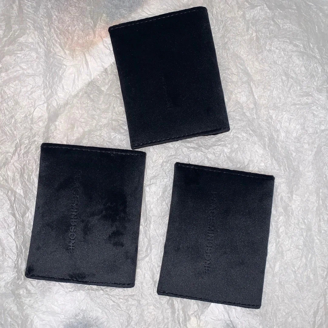 

op Gd Pmo Wallet Small Leather Clip Document Card Holder Coin Purse Cotton Material Functional Bag for Men And Women