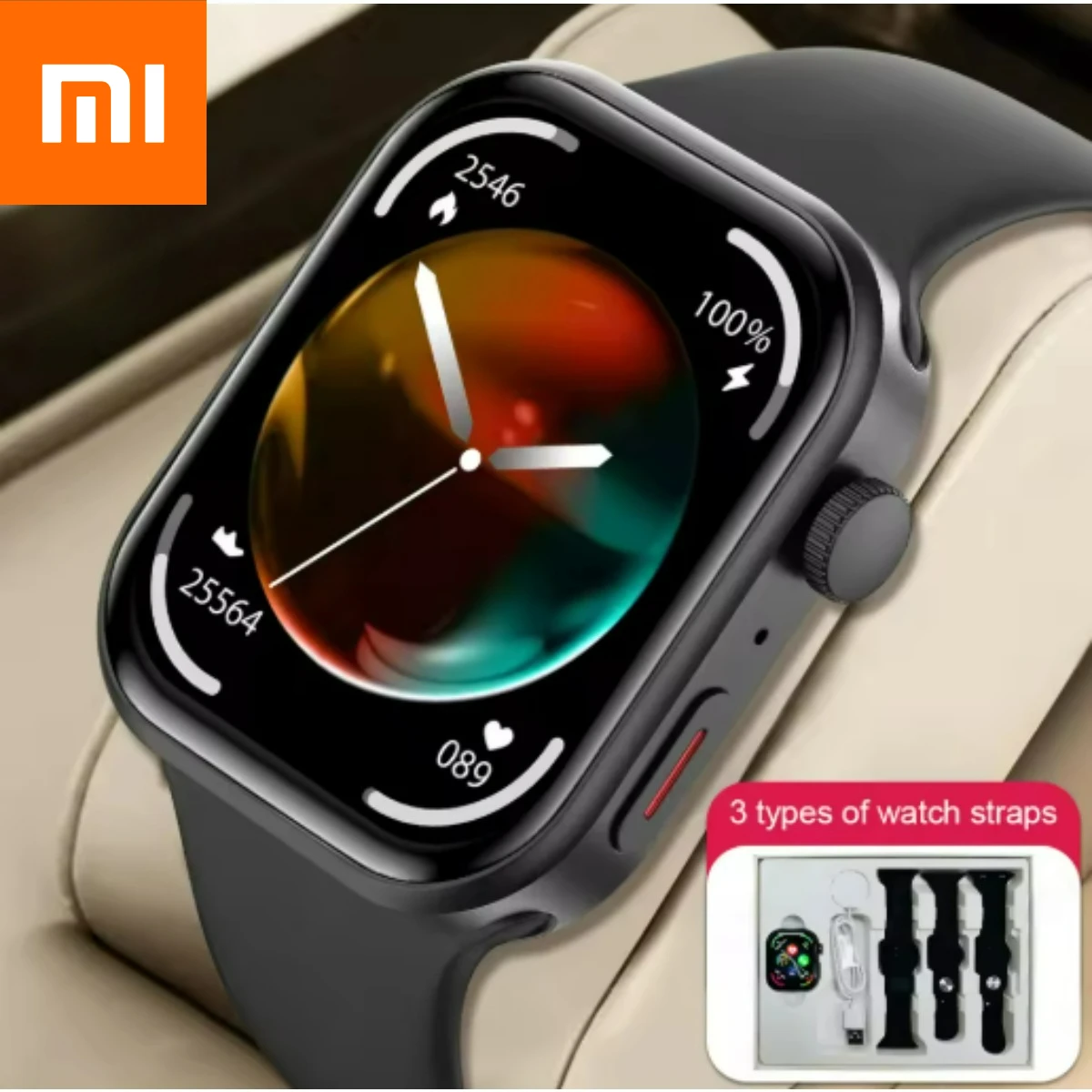 Xiaomi 2026 لـ FIT 3 2.01 "HD شاشة ساعة ذكية للنساء والرجال ساعات بلوتوث دعوة ساعة ذكية 9 جهاز تعقب للياقة البدنية الرياضية