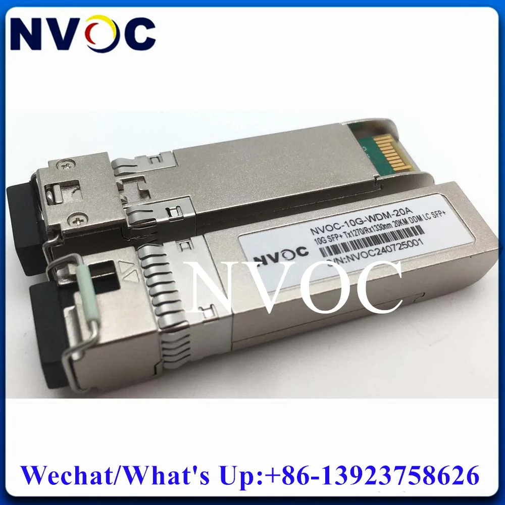 Imagem -05 - Módulo Wdm 10g Sfp Mais Bci 20km do Transceptor da Fibra Ótica 1270nm 1330nm lc dm Simplex para a Rede da Fibra Ótica Smf Interruptor do Oem 5pair