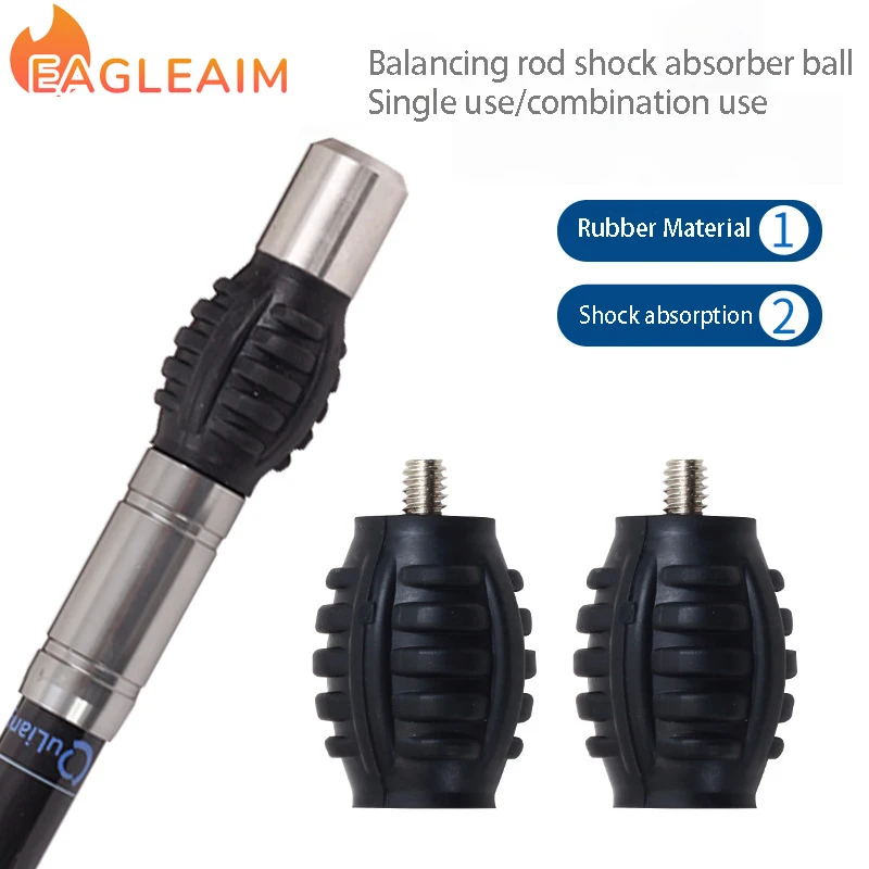 Bow and Arrow Accessories Balancing Rod Rubber Shock Absorber Ball Stabilizer Vibration Damper For Compound Bow Shock Absorptio