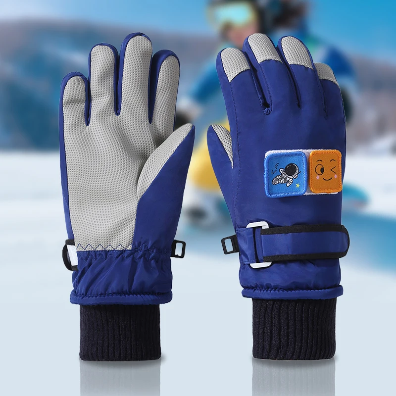 

Ski gloves men and women winter plus velvet warm cycling gloves touch screen winter windproof cold ski gloves