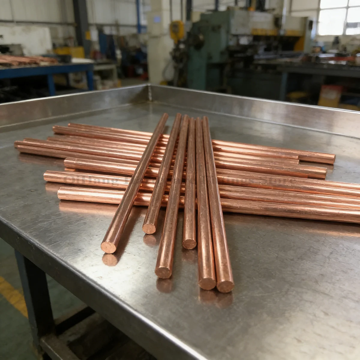 Pure Copper Electrode Rod, T2 Red Copper Round Bar, Diameter 0.8-20mm, Length 500mm, High Purity