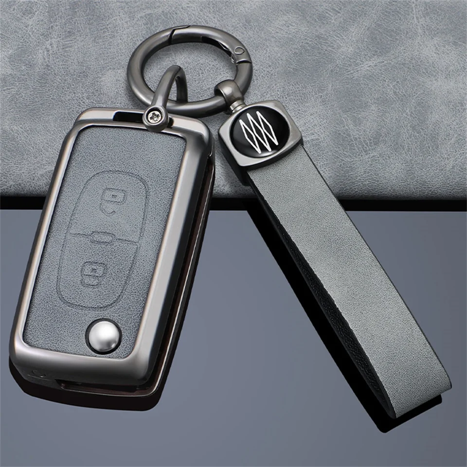 Car Key Case Cover For Peugeot 207 307 307S 307CC 307SW 308SW 3008 4007 For Citroen C2 C3 C4 C5 C Crosser Accessories Keychain