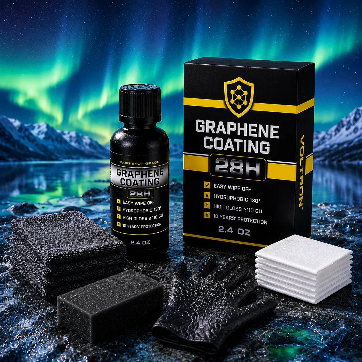 Graphene Ceramic Coating  with Self Healing and UV Track Technology Car Detailing Professionals 10+ Years of Protection