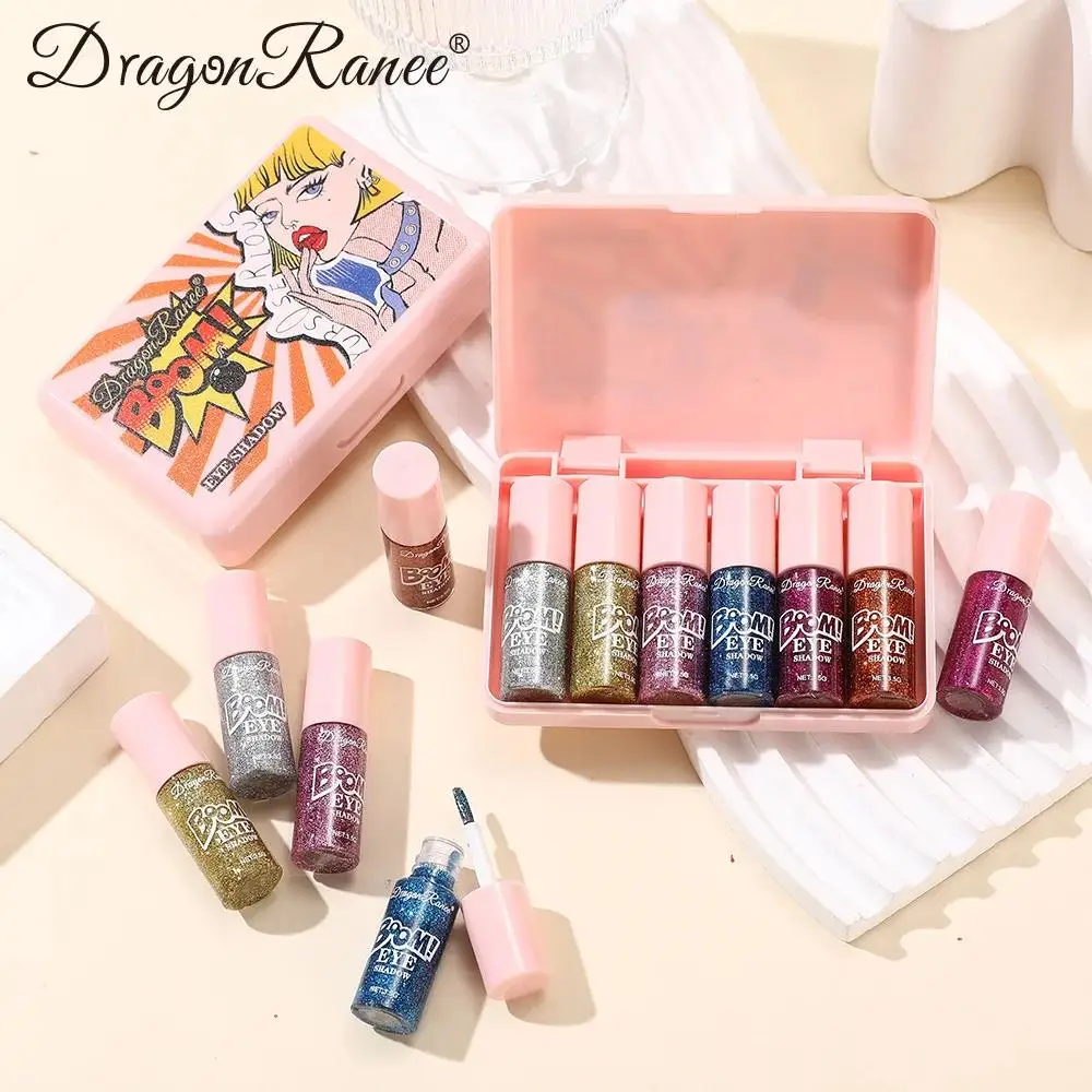 Liquid Eyeshadow Palette Waterproof Long Wearing Shimmer Makeup Kit Brilliant Smooth Cosmetics Eye Shadow