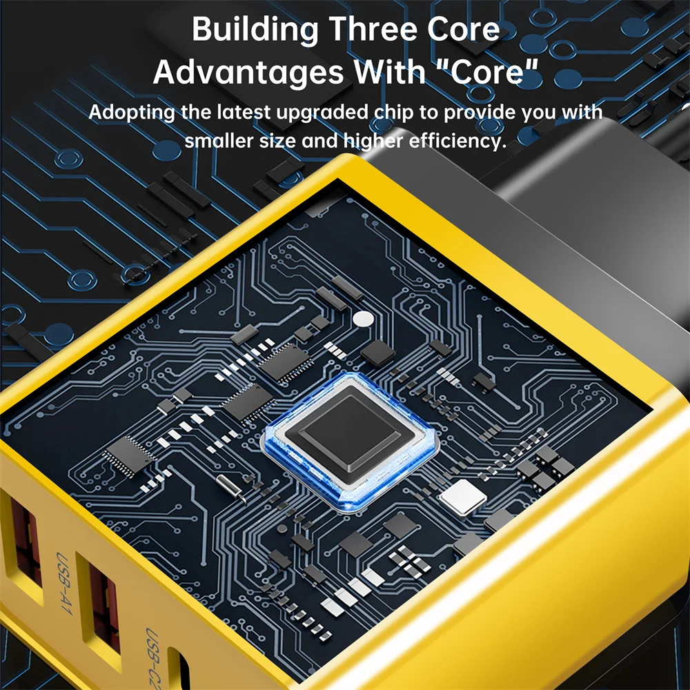 고속 충전 3.0 여행용 USB 충전기, 휴대폰 벽 어댑터, 아이폰, 삼성, 샤오미, 화웨이, 타입 C, 65W