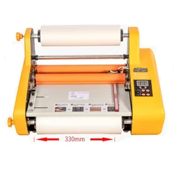 Cold & Hot Laminating Machine FM3510 A3 Photo Film Laminating Machine Cold Plastic Electric Sealing Machine Laminator