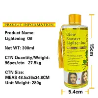 Facial Body Massage Oil Kojic Acid Whitening Serum Glow Booster Cast Oil Brightening Smoothing Body Face Skin Care Essence Oil 6