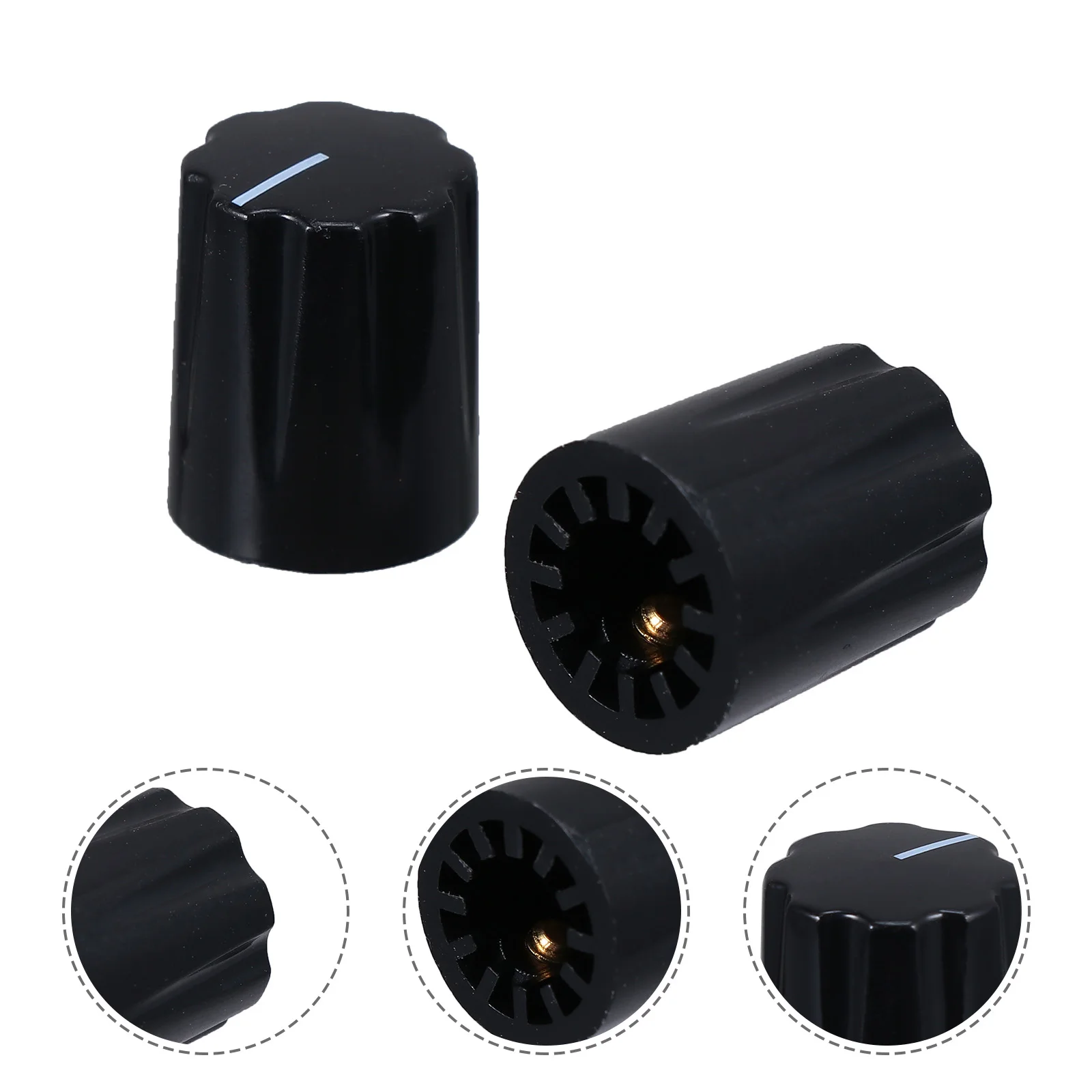 

1 set 1 Set Cylindrical Speaker Knob Electric Guitar Effect Pedal Knob Volume Tone Control Potentiometer Durable Replacement For