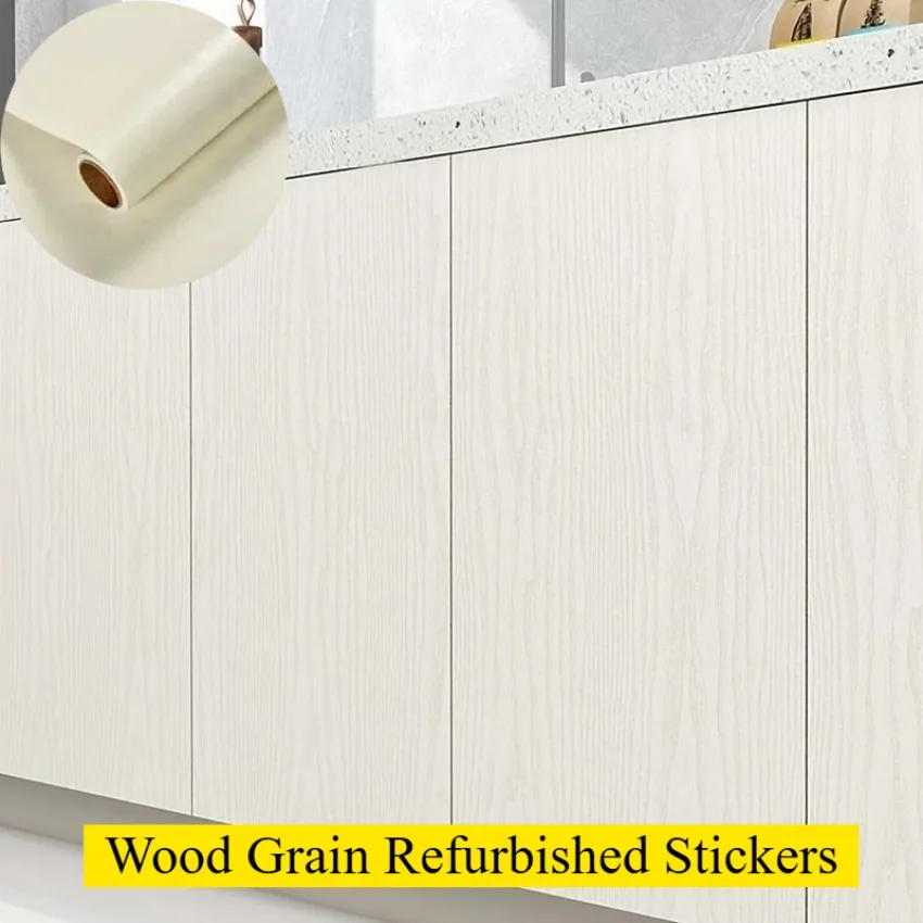 Black Wood Grain Self-Adhesive Wallpaper Waterproof Easy Match Apply for Home Decor Wall Decor Desktop Table Top Protection Film