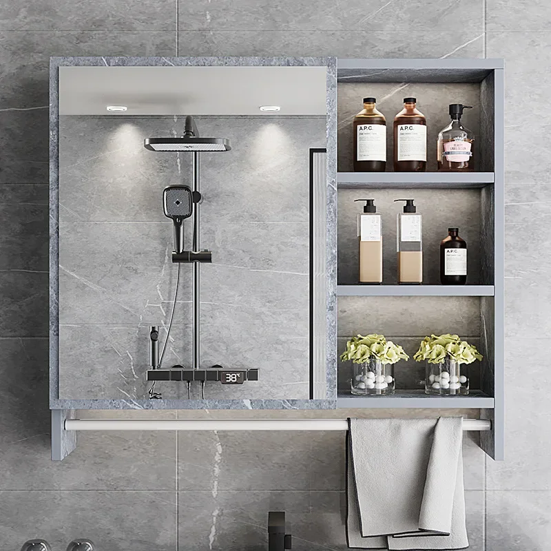 Nordic Multifunction Bathroom Cabinets Wall-mounted Modern Fashion Storage Bathroom Mirror Home Furniture Arredo Bagno FYBC