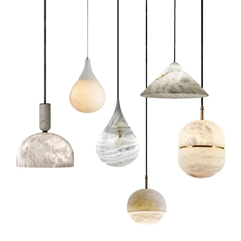 Wood Buil LED Marble Series Дизайнерский подвесной светильник Подвесной светильник Подвесной светильник для лестницы Гостиная