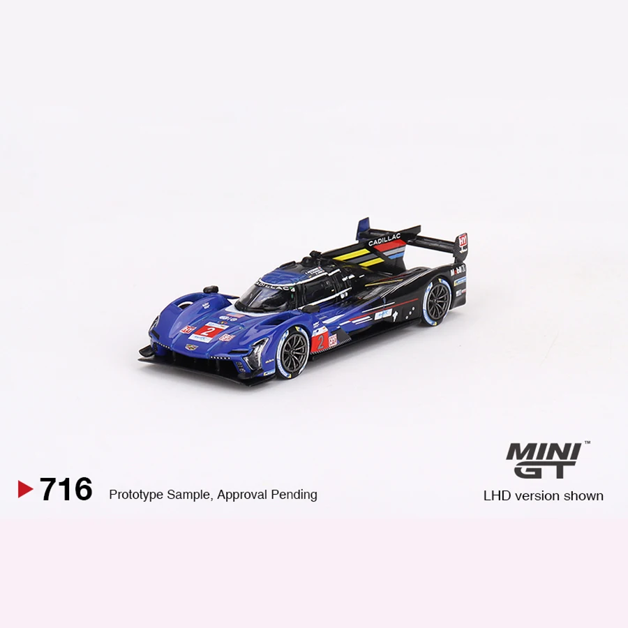 MINIGT 1/64 716 Cadillac V-Series.R #2 Cadillac Racing Diecast Model Toy Vehicles Miniatures Collectibles