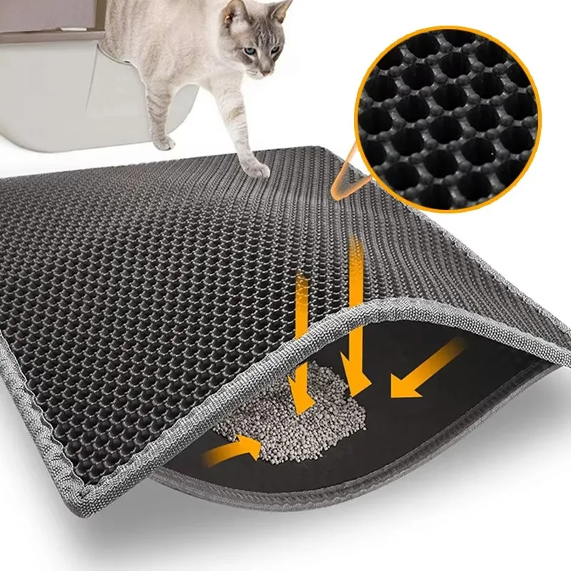 

Double-layer cat litter pad urine waterproof scattering control cat litter capture pad
