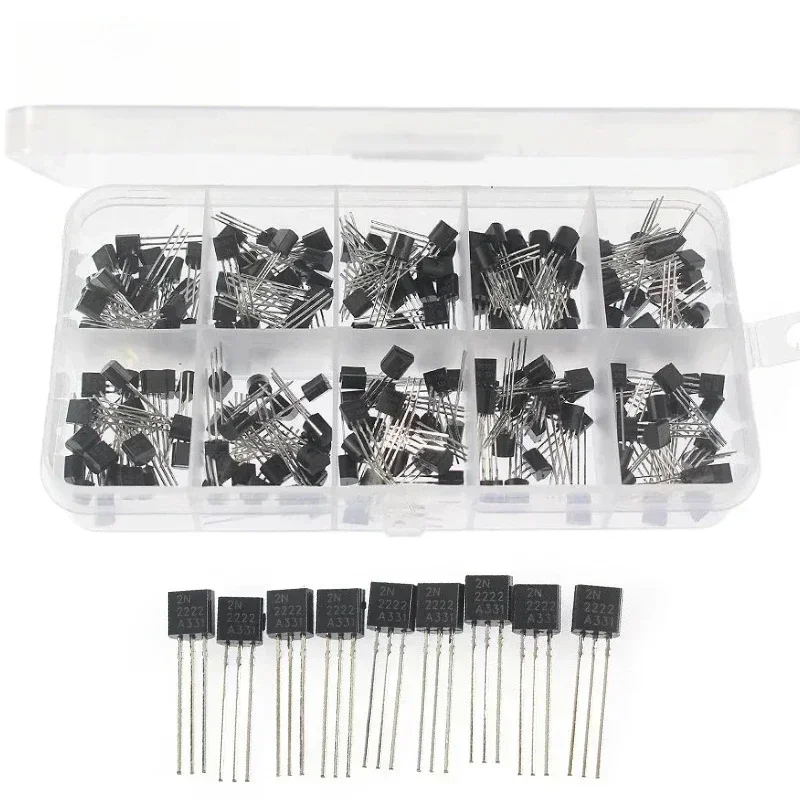 50-200PCS TO-92 NPN PNP Transistor Set S8050 S8550 BC327 BC337 BC548 BC549 2N2222 2N2907 2N3906 2N5401 2N5551 A1015 C1815 TL431A