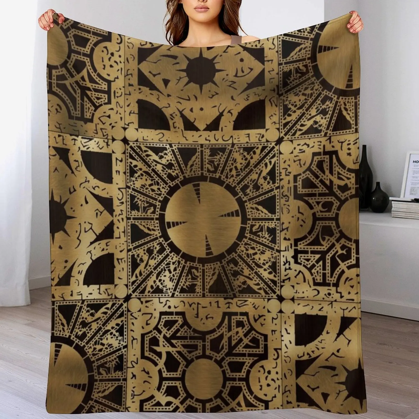 

Lament Configuration Side A Throw Blanket Bed linens Luxury Brand Nap Designers Blankets