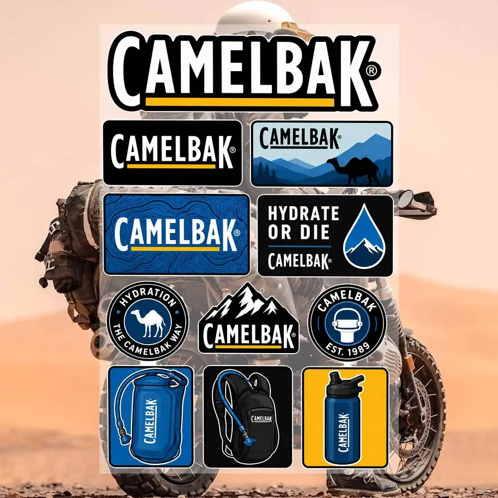 C-a-mel-B-a-k Aesthetic Graffiti Waterproof PVC Stickers for Car Motorcycle Skateboard Helmet Notebook