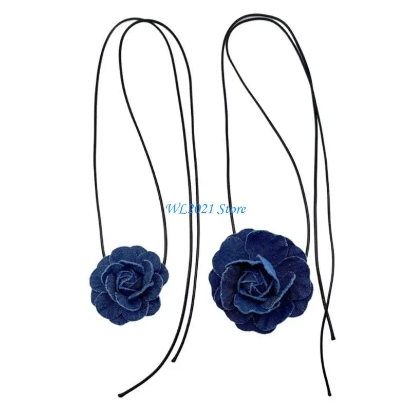 

G5GC European and American Novel Simple Big Rose Pendant All-match Clavicle Chain