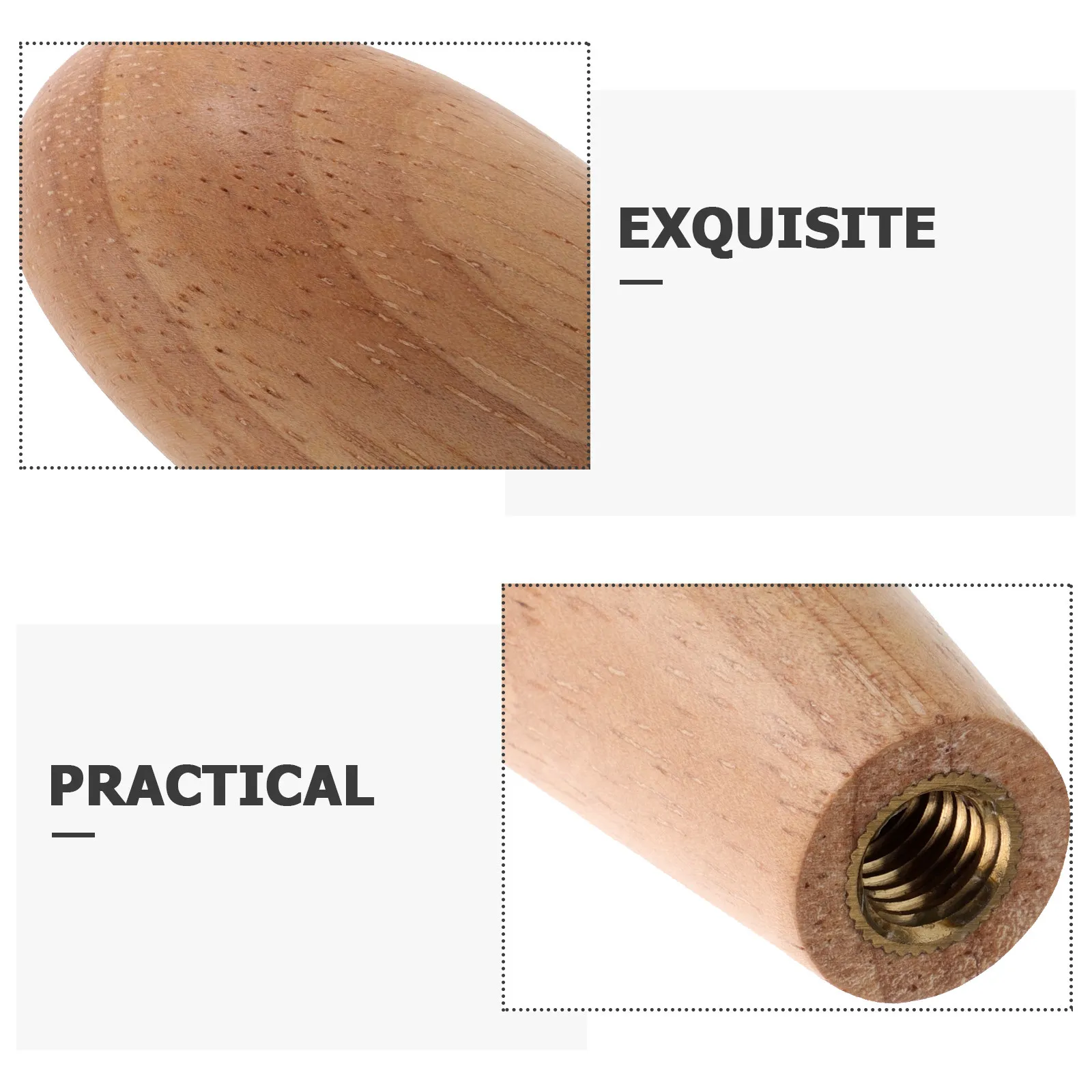 Classic Wooden Beer Tap Handle Rustic Solid Wood Faucet Knob Replacement for Beer Dispensers Breweries Faucet Handle