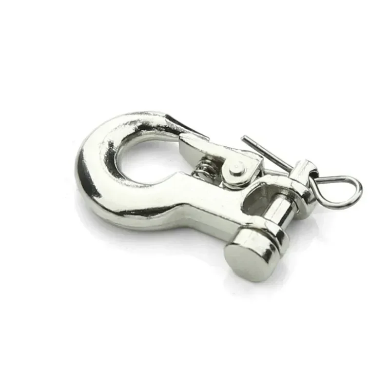 For 1/10 simulation climbing vehicle Axials SCX10 RC4WD TRX4D90 metal trailer hook winch hook accessories