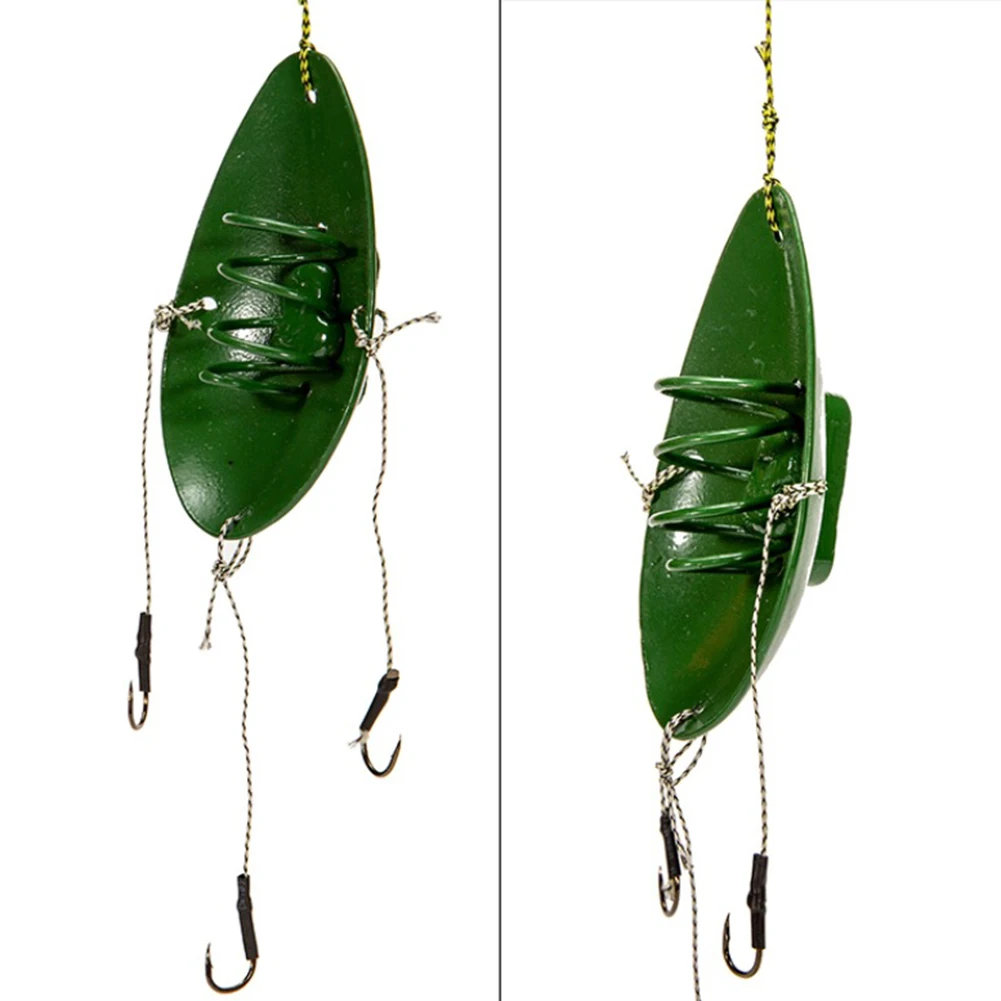 Durable High Quality Brand New Bait Cage Puncher 1 PC 13x9x3cm Feeder Hook Sinking Green Line Group Outdoor Fishing