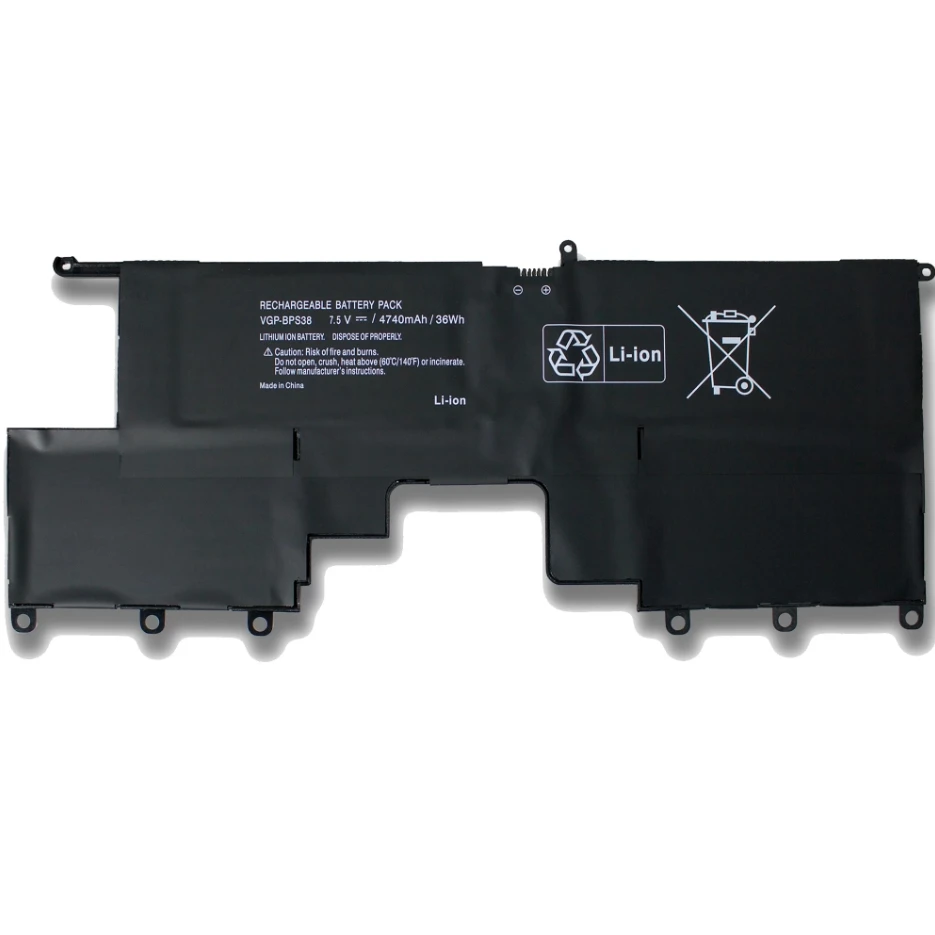 Laptop Battery BPS38 VGP-BPS38 7.5V/4740mAh/36WH For VAIO PRO11 PRO13 SVP1321BPXB SVP13216PG SVP132A1CM SVP11217SCS Series