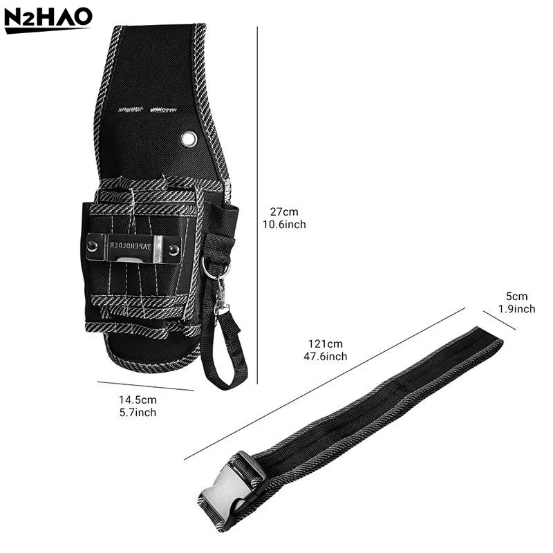 9 In 1 Utility Kit With Screwdriver Holder Reliable Nylon Fabric For Builders