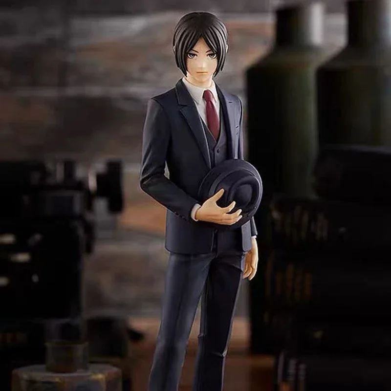 애니메이션 Levi Ackerman 피규어 세트 공격 타이탄 액션 피규어, GSC Eren Yaeger 피규어 모델, PVC 데스크탑 장식 장난감 선물