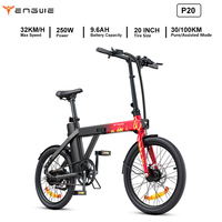 ENGWE P20 Foldable Adult Electric Bike 250W Electrical Road Bicycle 36V 9.6Ah E-bike 20\
