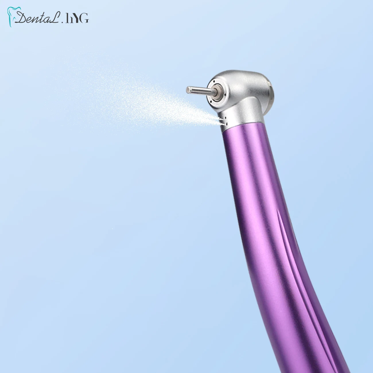 DENTAL High Speed Handpiece Standard Push Button Single Water Spray 2/4 Holes Optional Purple Color