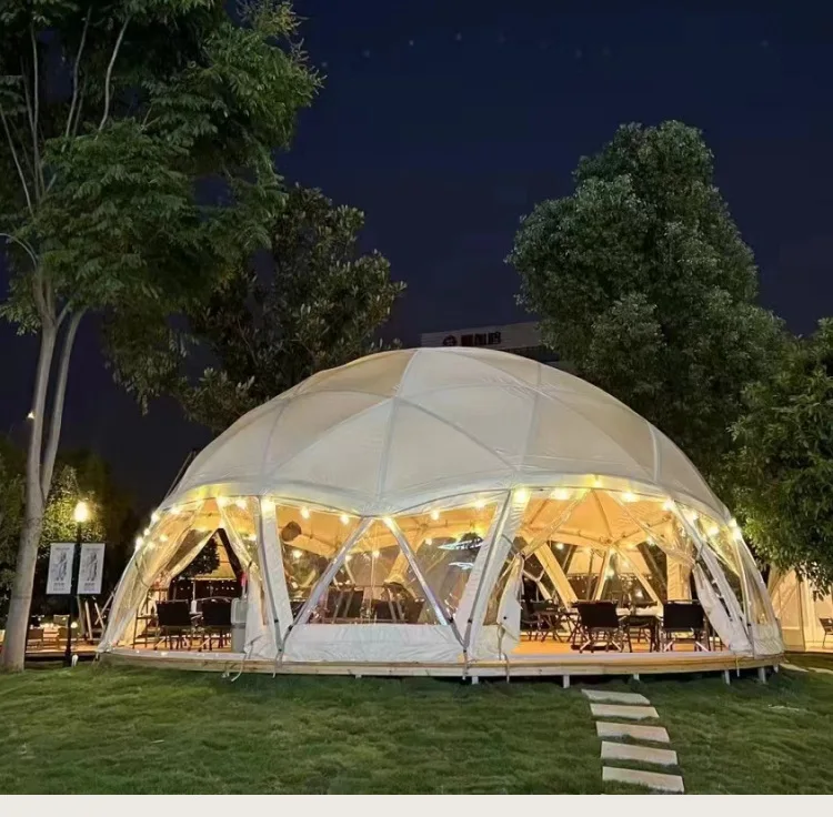 Arch Dome Tent Windproof Pavilion  Pergola Sun Room Exhibition PVC Sunshade Canopy  Wedding Shelter Tipi Outdoor camping