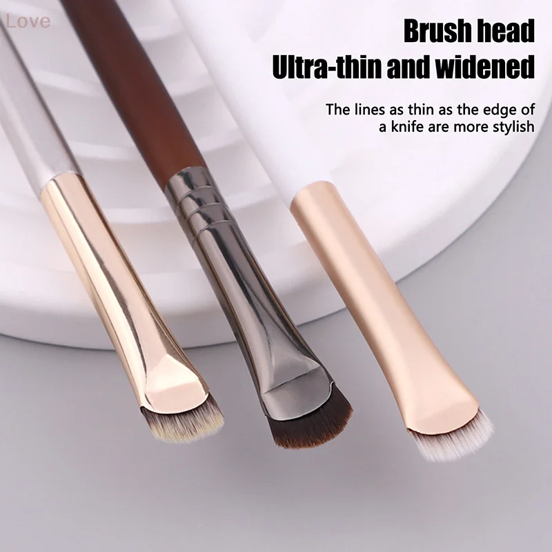 [L&P] 1 Stück Halbmond-Eyeliner-Pinsel zum Zeichnen von Augenbändern, Konturen-Make-up-Werkzeugen mit ultradünner halbrunder Klinge