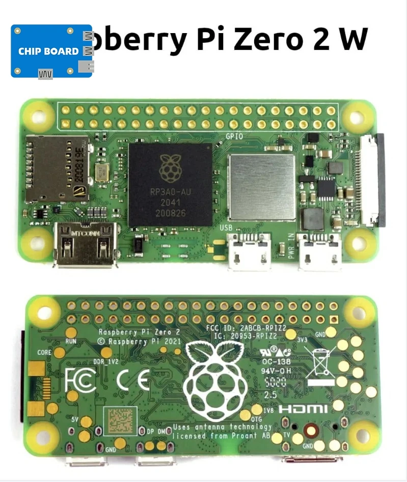 

Плата разработки Raspberry Pi Zero 2 Вт Raspberry Pi Zero 2 Вт