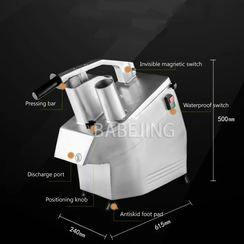 Multi Functional Vegetable Cutting Machine, Commercial Potato, Cucumber, Carrot Slicer
