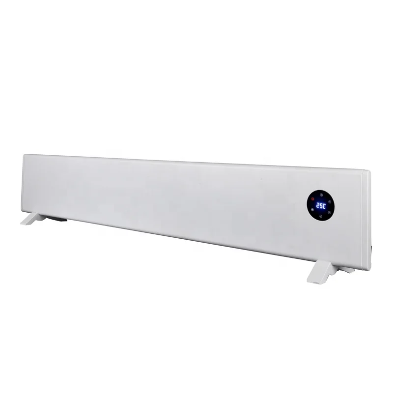 2024ใหม่2000W ห้องไฟฟ้า baseboard convector เครื่องทำความร้อน convector ที่มีนาฬิกาดิจิตอลสำหรับให้ความร้อนในห้องต่างๆ