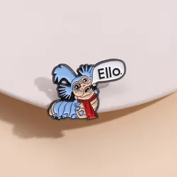 Cartoon Adventure Brooch Enamel Pin Labyrinth Ello Worm Movie Anime Backpack Accessories Badge Lapel Jewelry Friends Wholesale