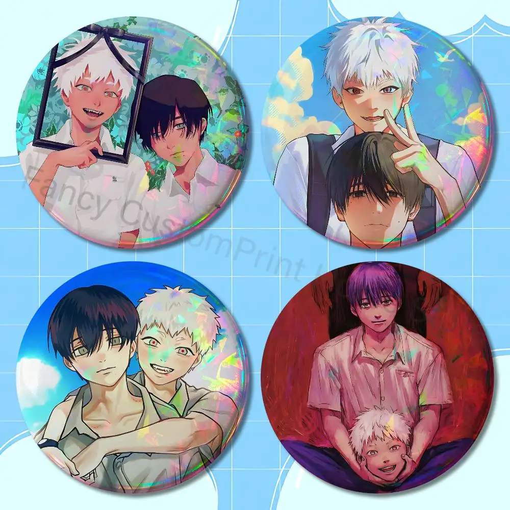 

The S-Summer H-Hikaru Died 58mm 44mm HD Print Brooch Badges Pretty Derby Round Display Brooches Lapel Pins