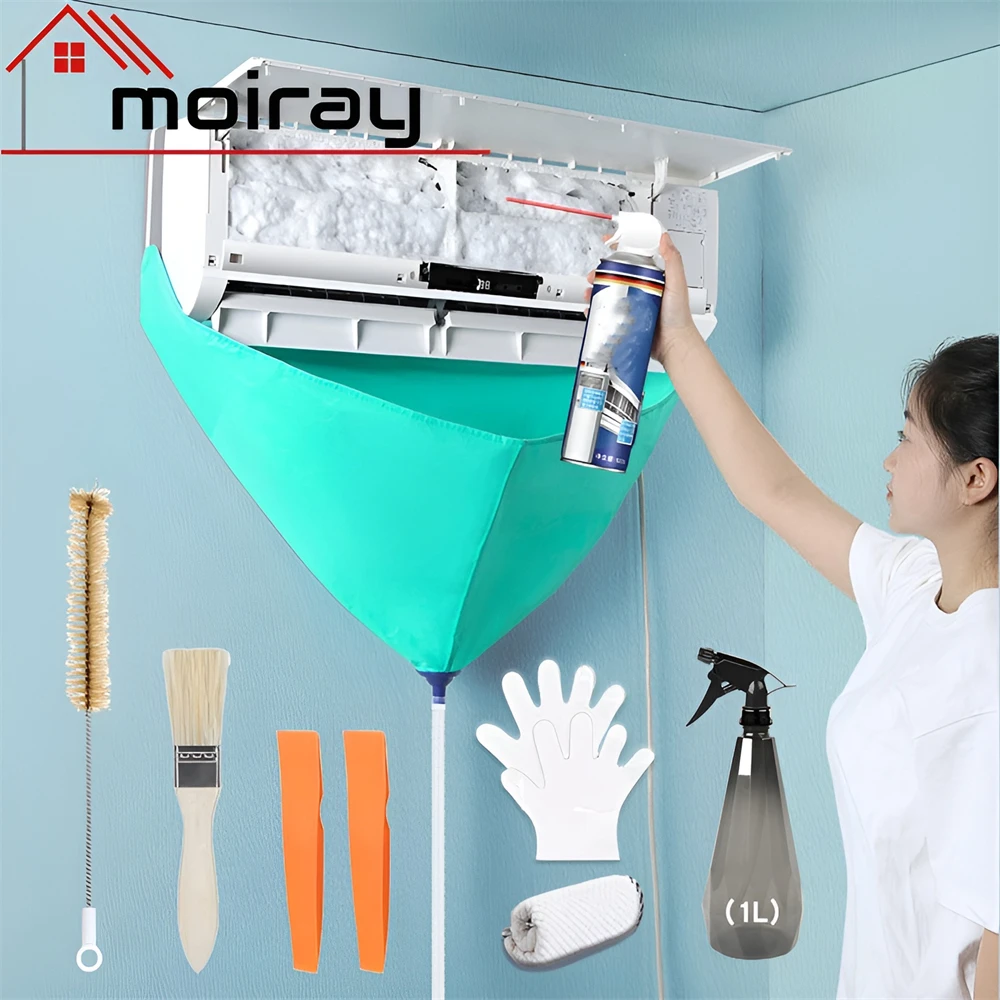 Air Conditioning Cleaning Kit Air Coditioning Cleaning Cover Leak-proof Cover Full with Water Pipe Disassembly-free Clean Tools