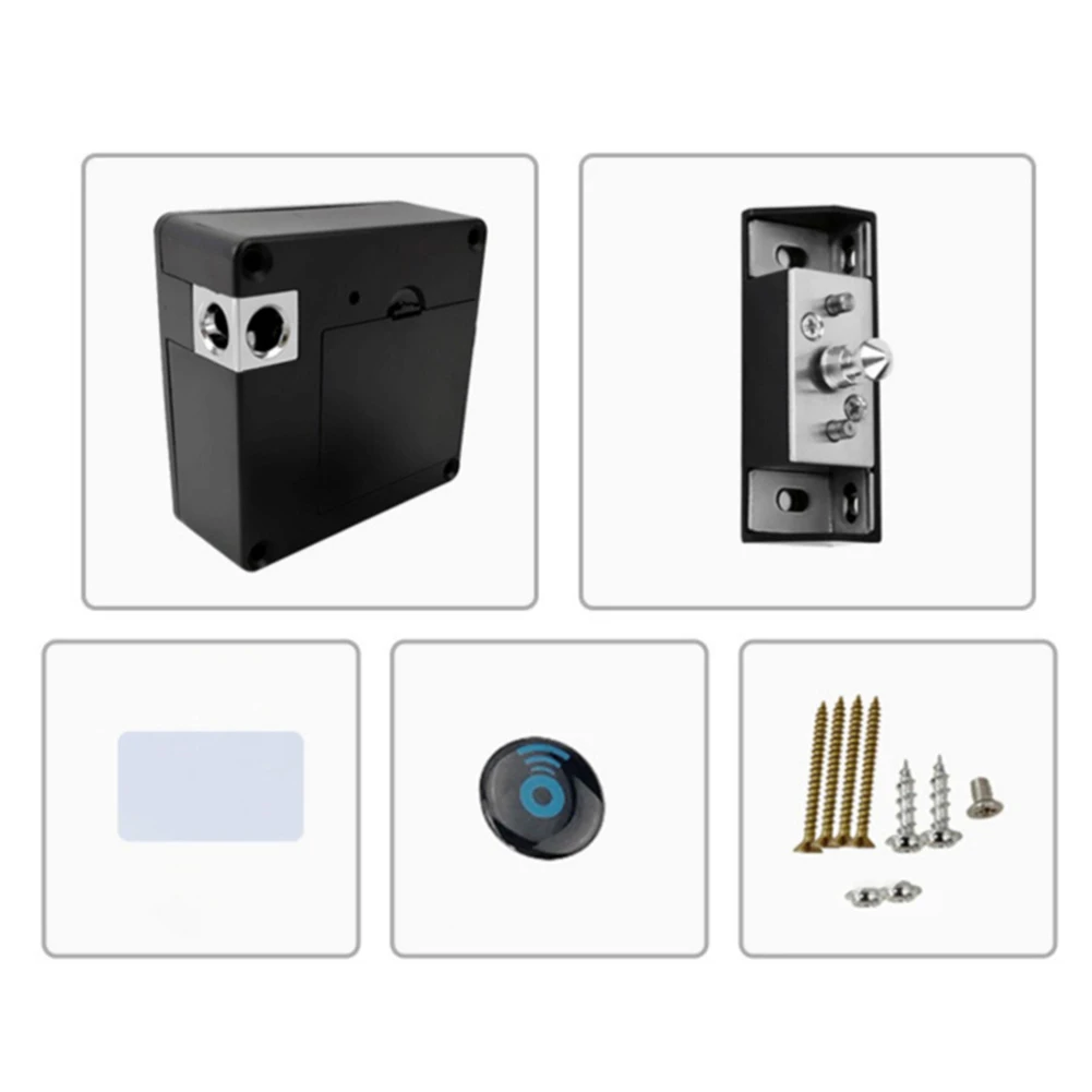 قفل درج ذكي بدون مفتاح، خزانة بطاقة IC، أقفال أبواب خشبية إلكترونية، معدات قفل آمنة وآمنة #6