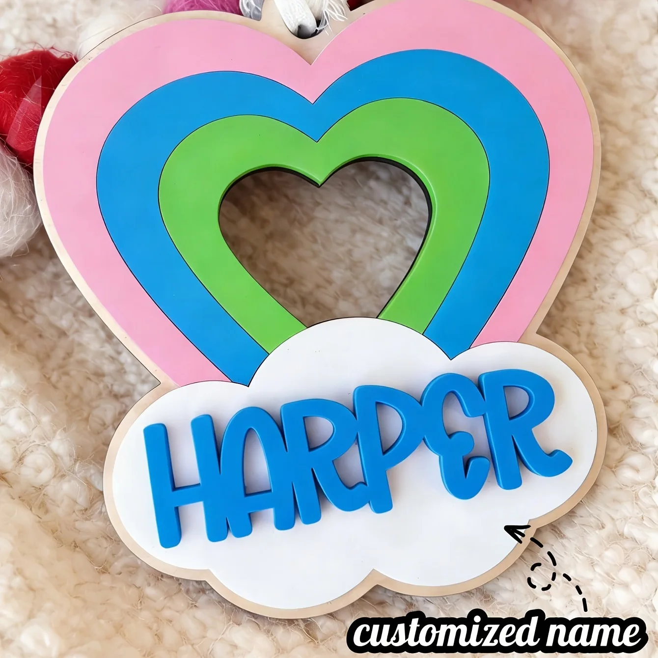 chaveiro-acrilico-personalizado-em-forma-de-coracao-com-nome-arco-Iris-alta-qualidade-placa-de-nome-3d-chaveiro-personalizado