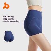Juyitang Striped High Waist Yoga Shorts Women's Breathable Belly Traceless Hip Lift Fitness Running Sweatpants Summer