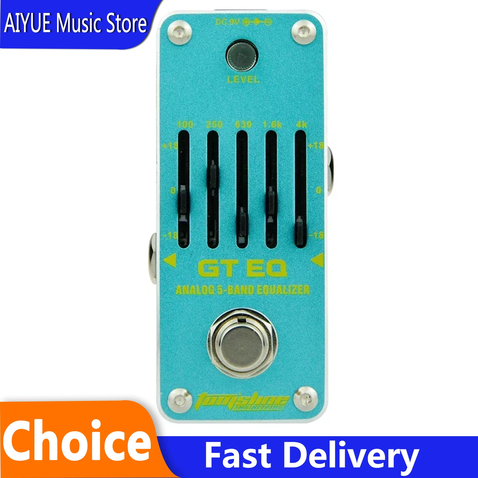 

AROMA GT EQ Electric Guitar Effect Pedal 5-Band Guitar Equaliser Effector True Bypass Pedal AEG-3 Electric Guitar Parts Pedal