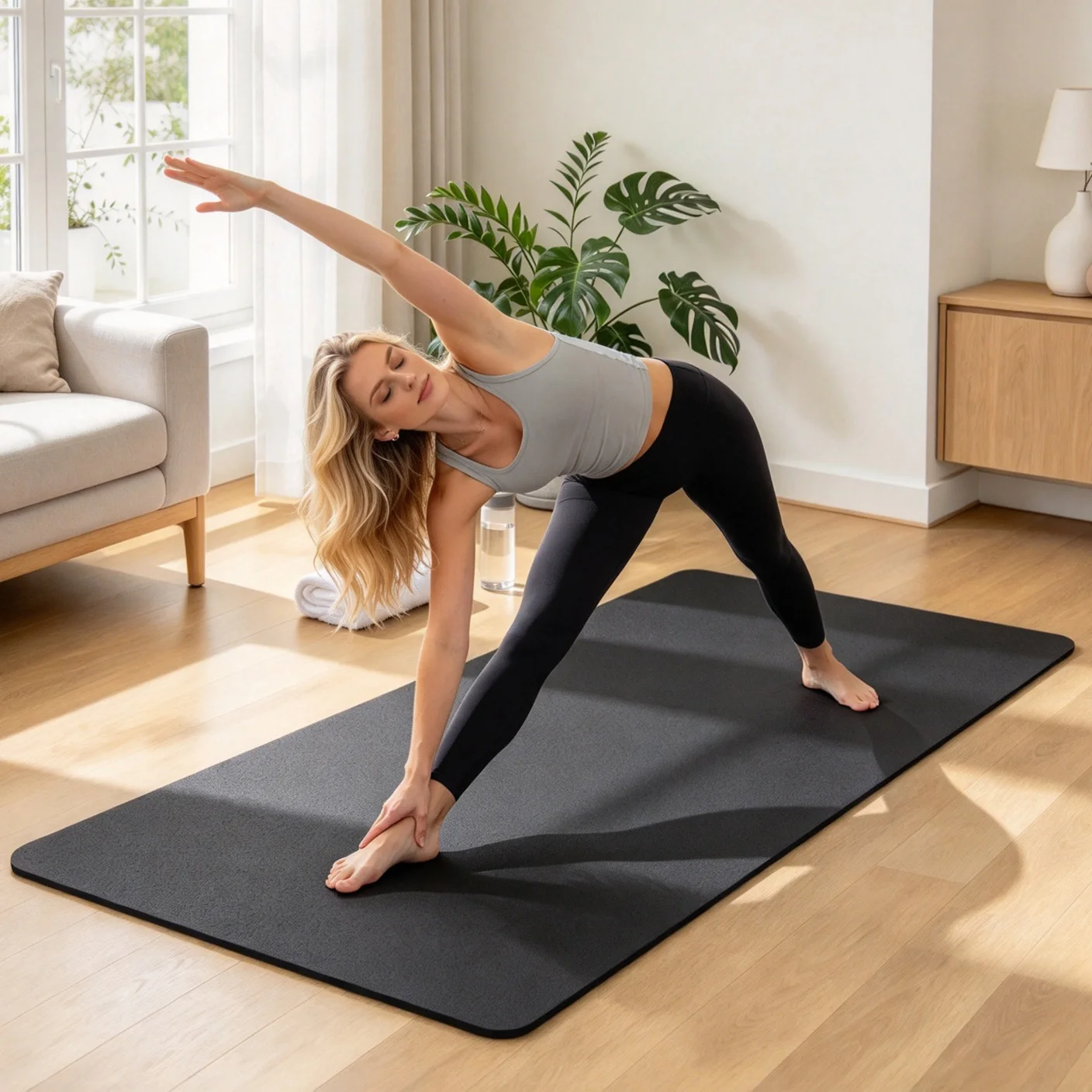 Elliptical & Bike Equipment Mat – PVC, 71″×35.5″ (6 mm)