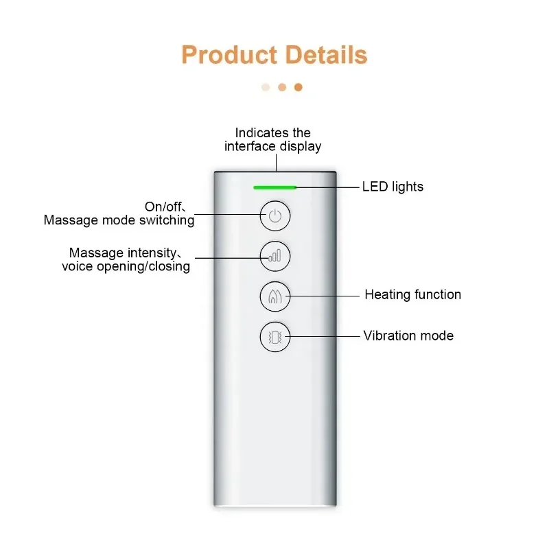 

Leg Massager Compression with Heat Multifunctional Calf Massage Machine Wireless and Remote Controlled Air
