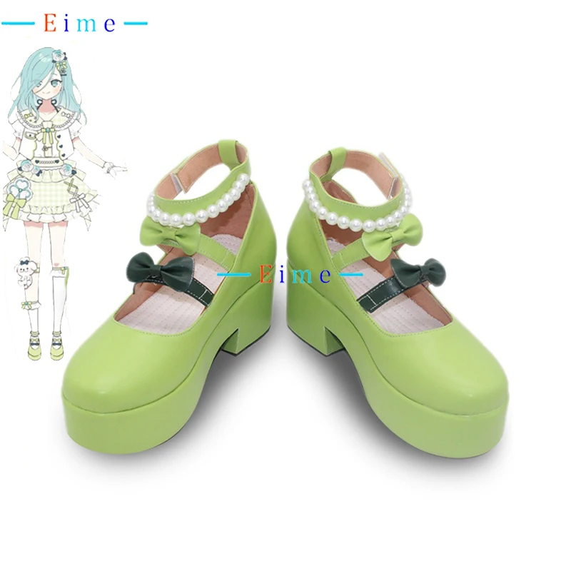 

PJSK More More Jump Hinomori Shizuku Обувь для косплея Обувь из искусственной кожи Сапоги для вечеринки на Хэллоуин Опора для косплея на заказ