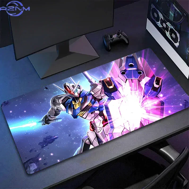 Big Size Extended Gundam Aerial Gaming Mouse Pad, Mechanical Warrior Anime Desk Carpet Mat, Laptop Keyboard Pad Gamer Mousepad