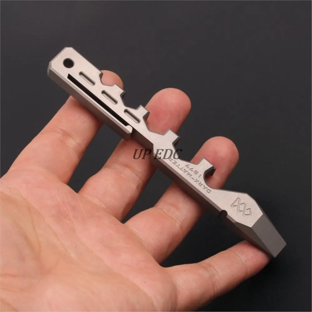 

TC4 Titanium Alloy Crowbar EDC Multi-tool Driver Pry Bar Bottle Opener Outdoor Survival Defense Tools